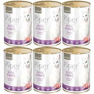 Krmivo pre sterilizované mačky Piper králik 6x400g