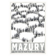 Poľská škola plagátu Mazury Zima Kaja Plagát Poľská škola plagátu Mazury Zima Kaja Plagát