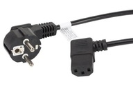 CEE 7-7-IEC 320 C13 uhlový napájací kábel 3m VDE CEE 7-7-IEC 320 C13 uhlový napájací kábel 3m VDE