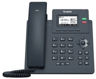 Čierny stolný telefón YEALINK T31