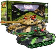 Diaľkovo ovládané 2 tanky pre deti 3+ Veľká tanková bitka + interaktívne