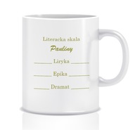 Literárna stupnica pre darčekový hrnček pre knihovníka Literárna stupnica pre darčekový hrnček pre knihovníka