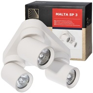STROPNÁ NÁSTENNÁ LAMPA HALOGÉNOVÁ LAMPA 3x GU10 LED BOD POHYBLIVÉ, OTOČNÉ STROPNÁ NÁSTENNÁ LAMPA HALOGÉNOVÁ LAMPA 3x GU10 LED BOD POHYBLIVÉ, OTOČNÉ
