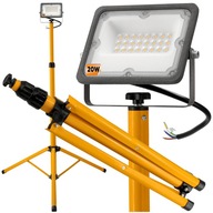 Halogénový LED reflektor reflektor 20W IP65 PREMIUM + Konštrukcia Stojan 140cm Halogénový LED reflektor reflektor 20W IP65 PREMIUM + Konštrukcia Stojan 140cm