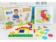 Kreatívna mozaika, puzzle, kocky 2v1, skrutkovač Kreatívna mozaika, puzzle, kocky 2v1, skrutkovač