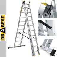 3-dielny hliníkový rebrík, 3x11 certifikát EN131