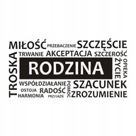 Nápis na stene s citátom - Rodina - 163 Nápis na stene s citátom - Rodina - 163