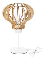 Nočná lampa, podkrovná stolová lampa s E27 LED, drevo Nočná lampa, podkrovná stolová lampa s E27 LED, drevo