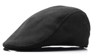 Pánska zateplená plochá čiapka, elegantný vlnený klobúk