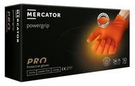 Powergrip orange M - nitrilové rukavice bez púdru
