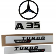 Mercedes Emblems A35 Lesklá čierna AMG w177 HB