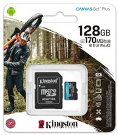 Kingston 128 GB Go Plus microSD karta 170/90 MB/s