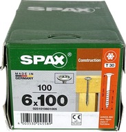 Stavebné skrutky 6x100 SPAX WIROX doska A`100