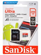 SanDisk ULTRA microSD karta 256GB 120 MB/s Android