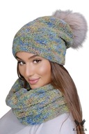 FAZILA-SET, detská vlna z alpaky, farba mint mix