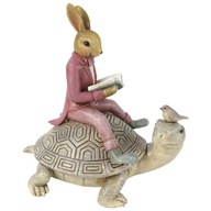 Figúrka zajaca a korytnačky Clayre & Eef