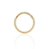 Gold Clicker Circle Steel Ch. 316L Helix 1,2/6 Gold Clicker Circle Steel Ch. 316L Helix 1,2/6