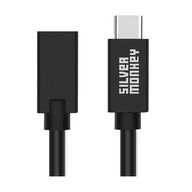 Predlžovací kábel Silver Monkey USB C 1m 60W 5Gbit/s Predlžovací kábel Silver Monkey USB C 1m 60W 5Gbit/s