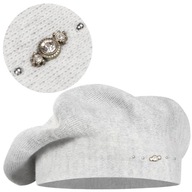 Baret Elegantná Svetlosivá Módna teplá MAJKA Baret Elegantná Svetlosivá Módna teplá MAJKA