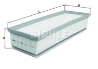 KNECHT LX 4084 LX4084 VZDUCHOVÝ FILTER KNECHT LX 4084 LX4084 VZDUCHOVÝ FILTER