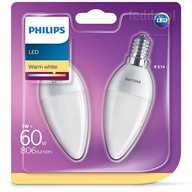 2 x E14 LED žiarovka 7W=60W 830lm PHILIPS 4000K 2 x E14 LED žiarovka 7W=60W 830lm PHILIPS 4000K