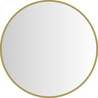Okrúhle nástenné zrkadlo Loft Frame 75cm Gold