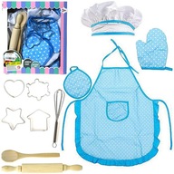 SÚPRAVA KUCHYŇSKEJ ZÁstery LITTLE CHEF modrá SÚPRAVA KUCHYŇSKEJ ZÁstery LITTLE CHEF modrá