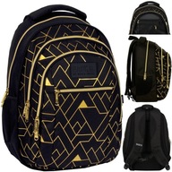 Trojkomorový batoh pre mládež Derform BACKUP model O GEOMETRIC GOLD 26 L Trojkomorový batoh pre mládež Derform BACKUP model O GEOMETRIC GOLD 26 L