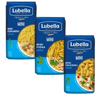 Lubella MINI mašličky na cestoviny perie vrtáky 3x400g Lubella MINI mašličky na cestoviny perie vrtáky 3x400g
