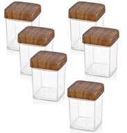 6 x BYLINKOVÁ NÁDOBKA 630ml ORGANIZÁTOR 6 x BYLINKOVÁ NÁDOBKA 630ml ORGANIZÁTOR