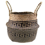 KOŠ NA PRÍRODNÚ MORSKÚ TRÁVU S BOHO RÚČKAMI KOŠ NA PRÍRODNÚ MORSKÚ TRÁVU S BOHO RÚČKAMI