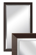 Zrkadlo v drevenom ráme, Wenge/Strieborné, 50x70 cm Zrkadlo v drevenom ráme, Wenge/Strieborné, 50x70 cm