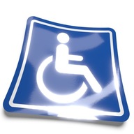 Magnet na auto, auto, prepravu invalidov, REFLEXNÝ, 30 cm Magnet na auto, auto, prepravu invalidov, REFLEXNÝ, 30 cm