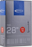 BICYKLE TUBE 28" X 20/28 MM SCHWALBE SV15 PRESTA 40MM 700 X 18/28 CEST. BICYKLE TUBE 28" X 20/28 MM SCHWALBE SV15 PRESTA 40MM 700 X 18/28 CEST.