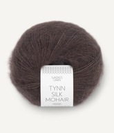 Čokoládová mohérová priadza Tynn Silk Mohari Čokoládová mohérová priadza Tynn Silk Mohari