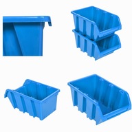 10x Odpadkový box dielenský kontajner 120x195x90 modrý