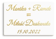 Milujte dokonalú personalizovanú svadobnú plaketu Milujte dokonalú personalizovanú svadobnú plaketu