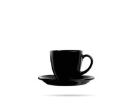 12-kusový kávový servis čiernobiely CARINE LUMINARC