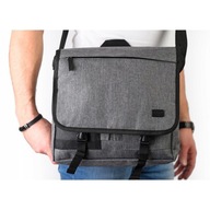 PÁNSKA taška cez rameno VEĽKÁ 60 šedá A4 messenger taška