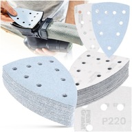 100x Brúsny papier DELTA P220 Festool Iron NAVY DTS DS brúsky