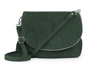 Kožená kabelka Vera Pelle Bisaccia Suede Bottle