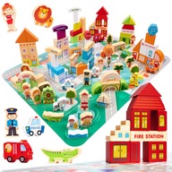 VZDELÁVACIE DREVENÉ BLOKY CITY PUZZZLE 120 ks. VZDELÁVACIE DREVENÉ BLOKY CITY PUZZZLE 120 ks.