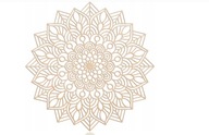 Eko krásna mandala, prelamovaná nástenná dekorácia, 20 cm