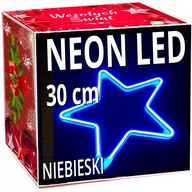 NEON STAR LED 30 cm OBOJSTRANNÉ okno Osvetlenie vianočného stromčeka trvalé svetlo NEON STAR LED 30 cm OBOJSTRANNÉ okno Osvetlenie vianočného stromčeka trvalé svetlo