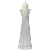 Biely drôtený svietnik 50 cm Kare Design