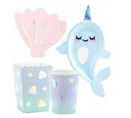 MERMAID NARWAL BIRTHDAY SET Taniery, hrnčeky MERMAID NARWAL BIRTHDAY SET Taniery, hrnčeky