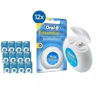 12x ORAL-B ESSENTIAL FLOSS 50m Voskovaná DENTÁLNA niť