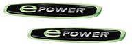 E-POWER 3D živicová hliníková nálepka NA AUTO DVE NÁLEPKY V SADE