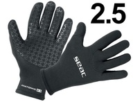 Neoprénové rukavice 2,5 SEAC čierne plavecké XXS
