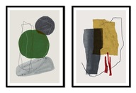 OBRAZOVÉ PLAGÁTY V RÁME 33x43cm Diptych Abstrak P2032 OBRAZOVÉ PLAGÁTY V RÁME 33x43cm Diptych Abstrak P2032